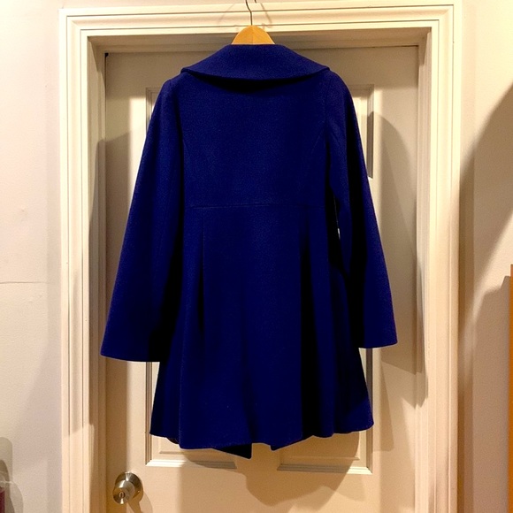 Deep Blue Massimo Pea Coat - Picture 6 of 7